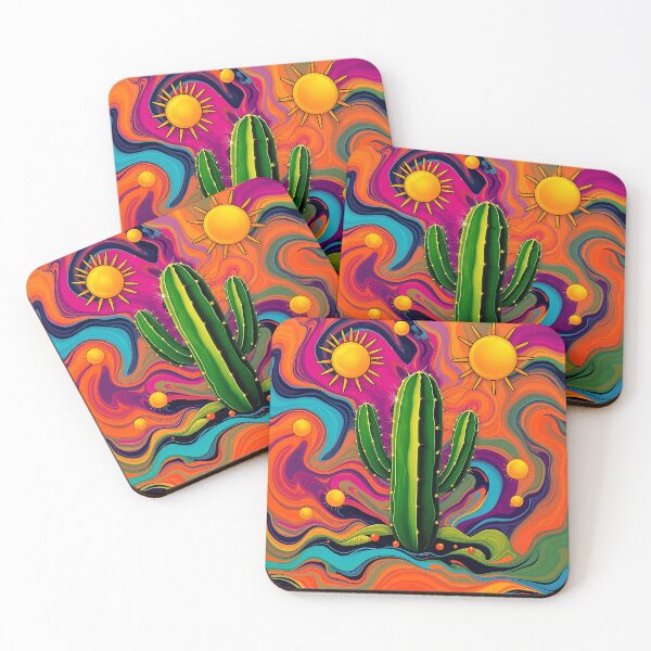 Item preview, Cactus in Vibrant Swirls designed and sold by sharon1210.