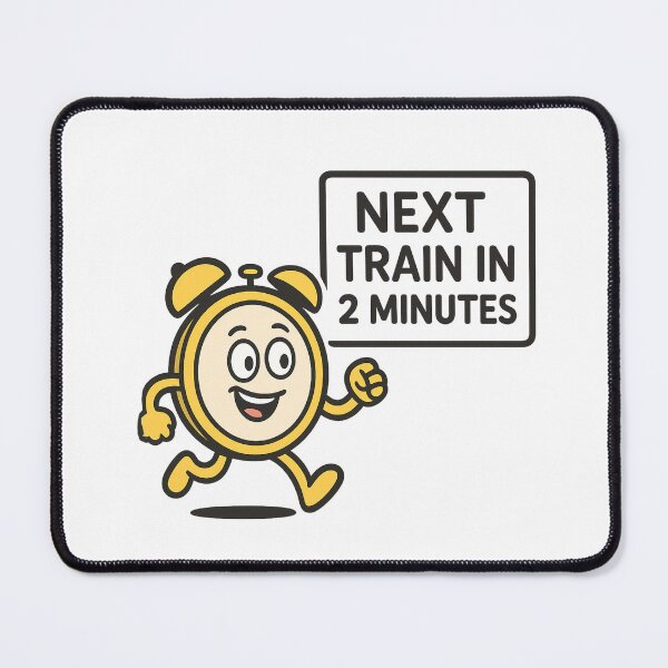 Item preview, Next Train in 2 Minutes – Singapore MRT Cityscape Fun designed and sold by Globalcitytees.