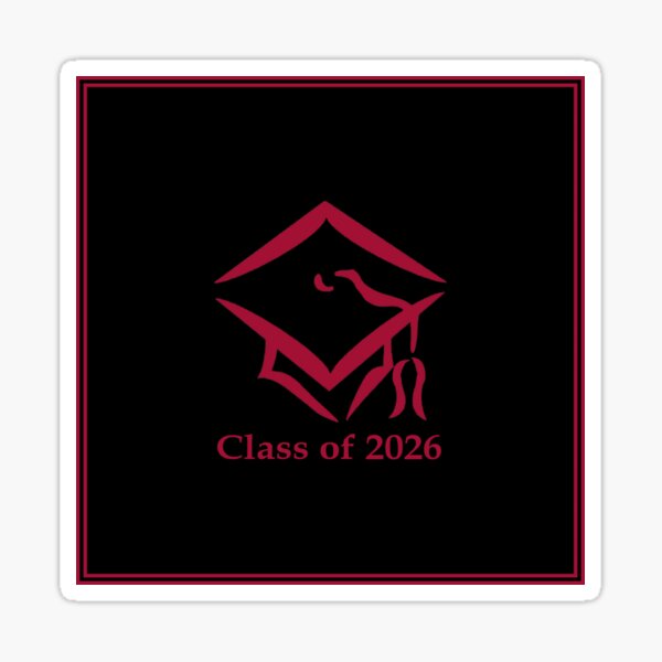 Item preview, Class of 2026 DKREDBLK designed and sold by ZaryaParx.