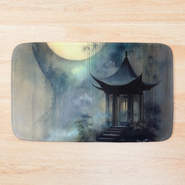Item preview, “Moonrise Over the Mist Pavilion” designed and sold by bloorose.