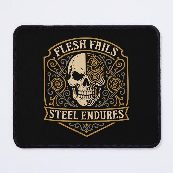 Item preview, Flesh Fail Steel Endures Wargaming designed and sold by pixeptional.