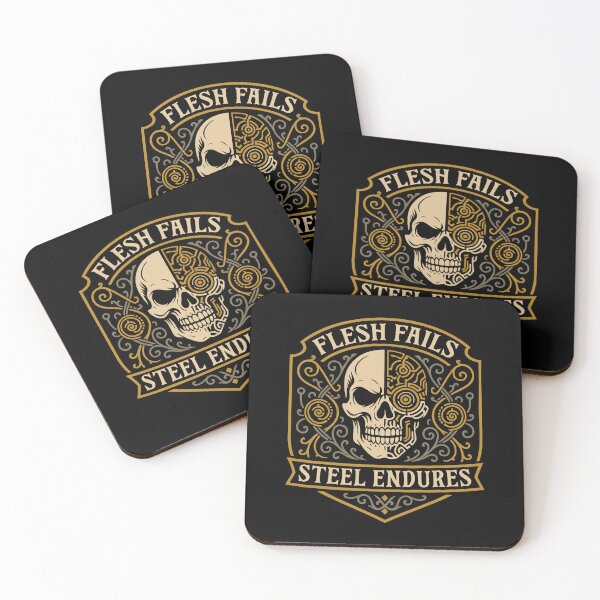 Item preview, Flesh Fail Steel Endures Wargaming designed and sold by pixeptional.
