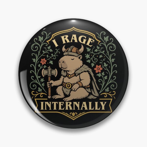 Item preview, I Rage Internally Funny Capybara designed and sold by pixeptional.