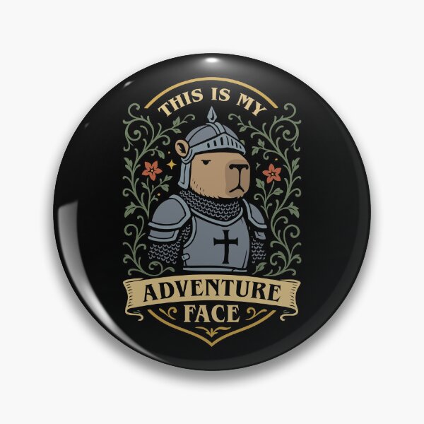 Item preview, This is My Adventure Face Funny Capybara designed and sold by pixeptional.