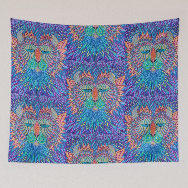 Item preview, Trippy Lion Raja designed and sold by DoodleQueen777.