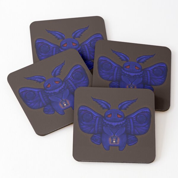 Item preview,  Mothman Holding Lantern (with Background) designed and sold by Jamie Herself.