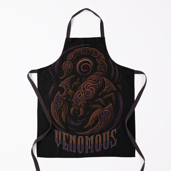 Item preview, Venomous Tribal Scorpio T-Shirt Design designed and sold by Wandering Threads.