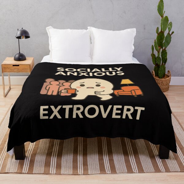 Item preview, Socially Anxious Extrovert Introvert Shy Humor T-Shirt, Tee, Funny Introvert Shirt, Sarcastic Graphic Tee, Gift for Socially Awkward, Unisex designed and sold by Orens POD.