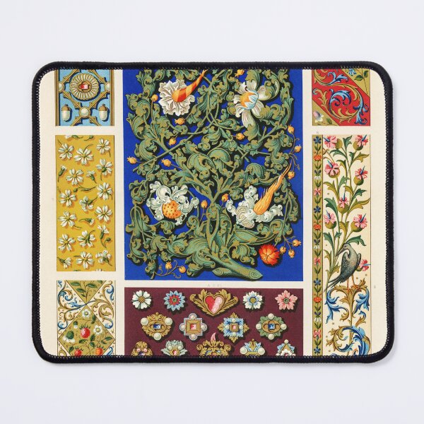 Item preview, Moyen age middle age geometric floral pattern designed and sold by generalbonkers.