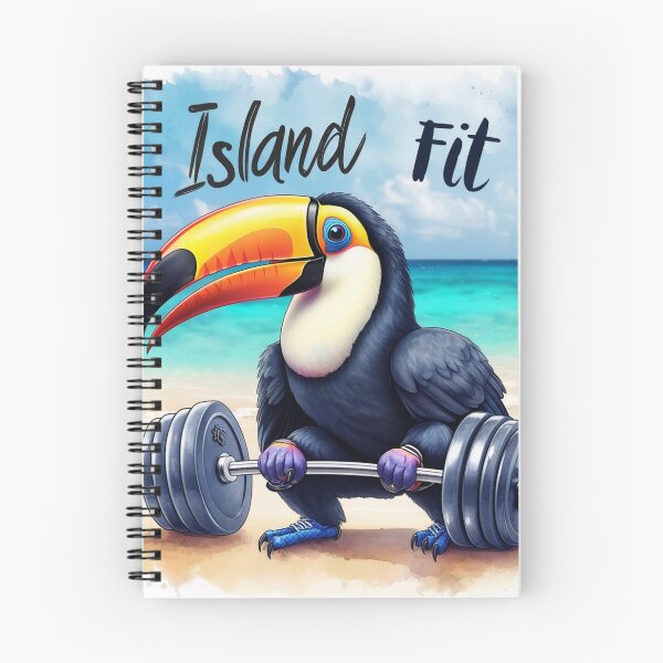 Item preview, A toucan lifting weights embodies tropical fitness vibes! designed and sold by pcbaker1.