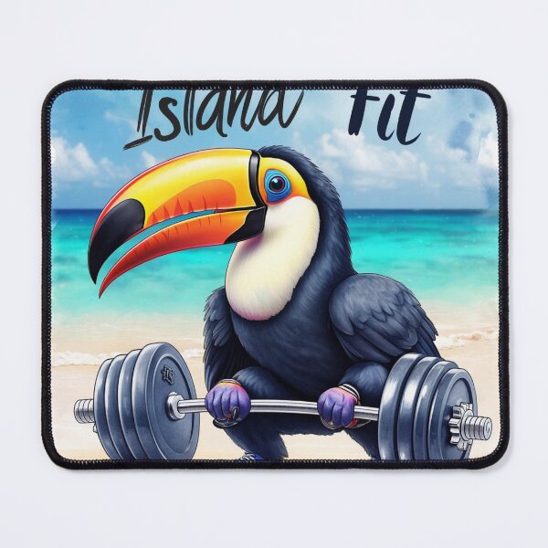 Item preview, A toucan lifting weights embodies tropical fitness vibes! designed and sold by pcbaker1.