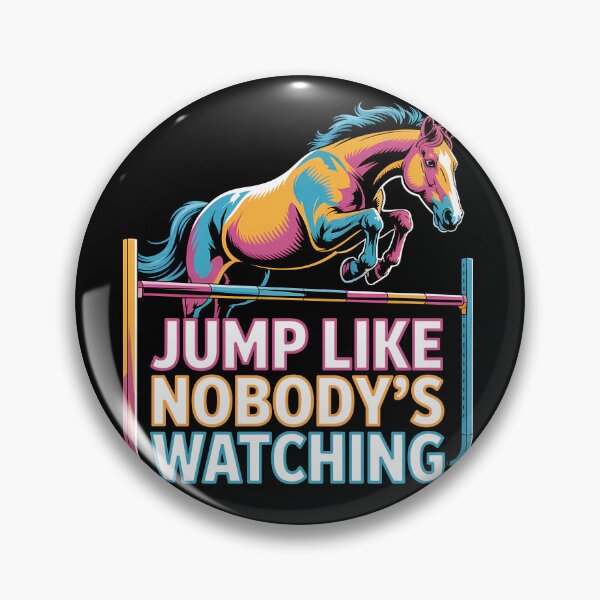 Item preview, Horse Jump - Jump Like Nobody's Watching designed and sold by KateLeap.