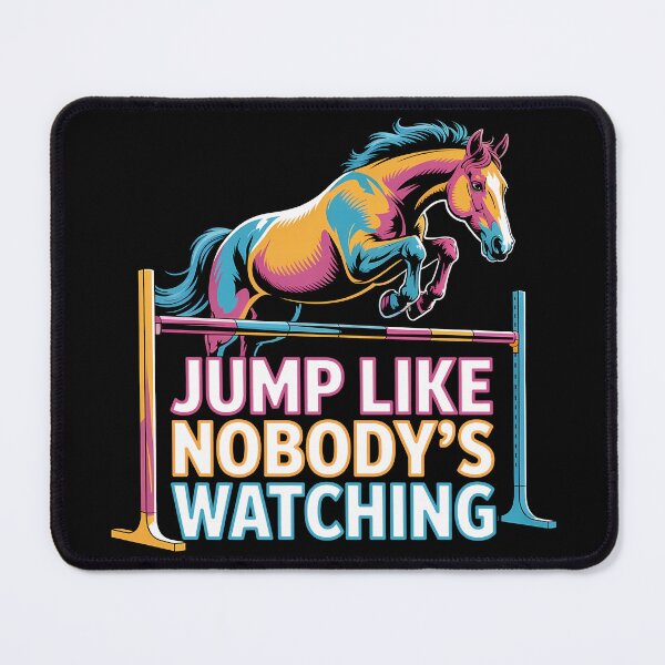 Item preview, Horse Jump - Jump Like Nobody's Watching designed and sold by KateLeap.
