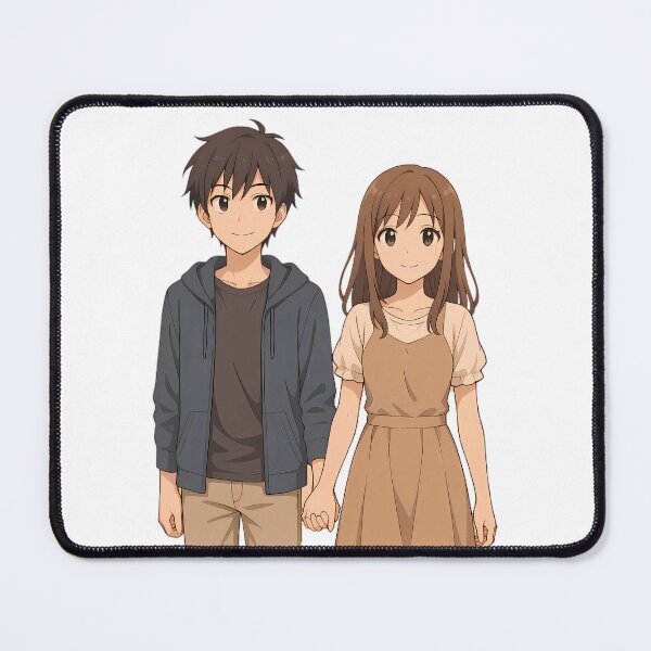 Item preview, Anime Romance – Cute Boy and Girl Holding Hands designed and sold by Twittlefish.