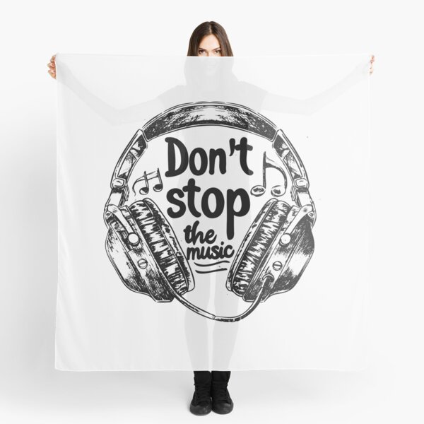 Item preview, Don’t Stop the Music – Vintage Headphones Sketch Design designed and sold by inkoutninja.