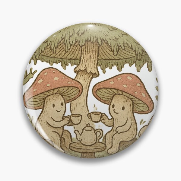 Artikelvorschau, Pilz-Cottagecore-Teeparty entworfen und verkauft von mav7designs.