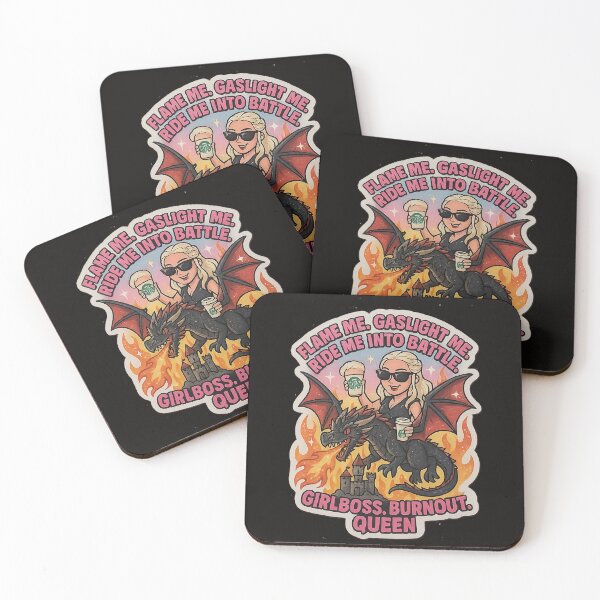 Item preview, Girlboss Burnout Queen – Flame Me, Gaslight Me, Ride Me Into Battle designed and sold by MAVNALE.