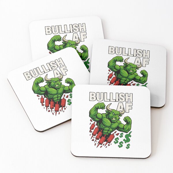 Item preview, Bullish AF – Stock Market Trader Bull & Candlestick Design designed and sold by BullishJunkie.