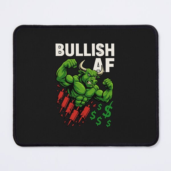 Item preview, Bullish AF – Stock Market Trader Bull & Candlestick Design designed and sold by BullishJunkie.