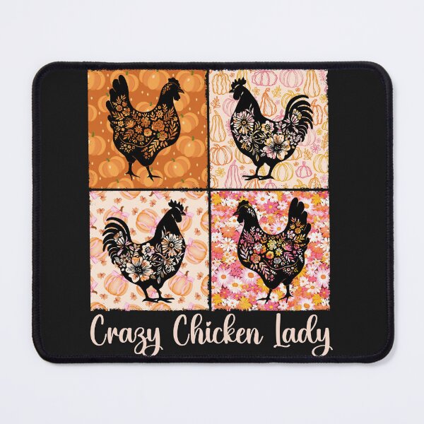 Item preview, Fall Floral Crazy Chicken Lady designed and sold by AlienOccupation.