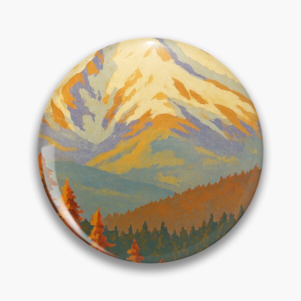 Item preview, Vintage Mount Baker Poster – Retro Pacific Northwest Mountain Art Print designed and sold by PNW-Stickers.