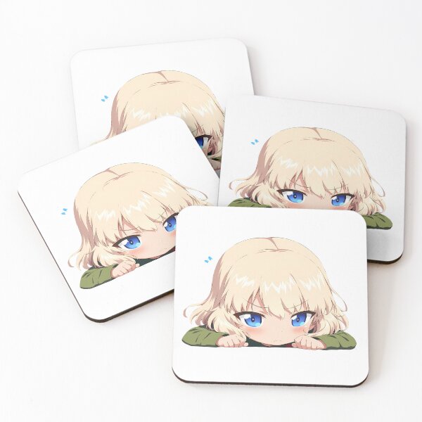 Item preview, Katyusha Chibi Kawaii Peeker Girls und Panzer Anime designed and sold by TorbenKuhano.