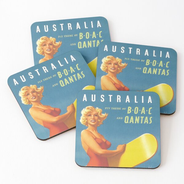 Item preview, Boac Qantas Surf lady designed and sold by Itchygrandpa.