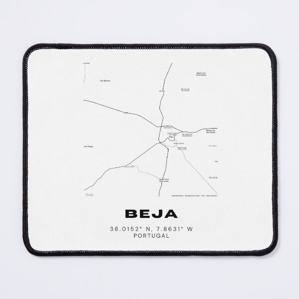 Item preview, Beja Portugal Minimalist Map Poster – Modern Black and White City Print, Travel-Inspired Wall Art for Home or Office designed and sold by RM-Journey.