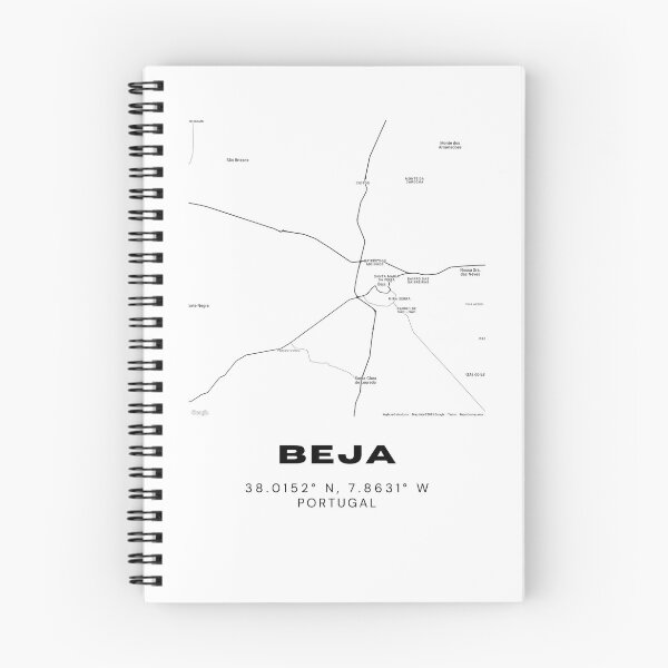 Item preview, Beja Portugal Minimalist Map Poster – Modern Black and White City Print, Travel-Inspired Wall Art for Home or Office designed and sold by RM-Journey.