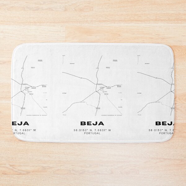 Item preview, Beja Portugal Minimalist Map Poster – Modern Black and White City Print, Travel-Inspired Wall Art for Home or Office designed and sold by RM-Journey.
