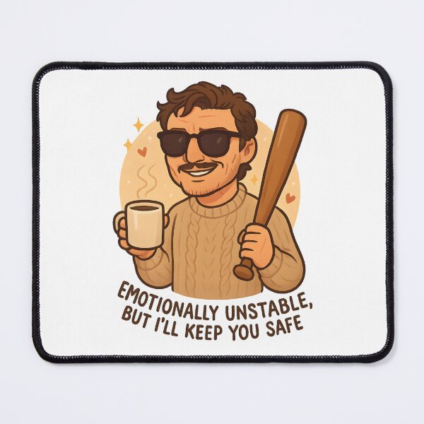 Item preview, Emotionally Unstable but I’ll Keep You Safe – Funny Protective Boyfriend Sticker designed and sold by MAVNALE.