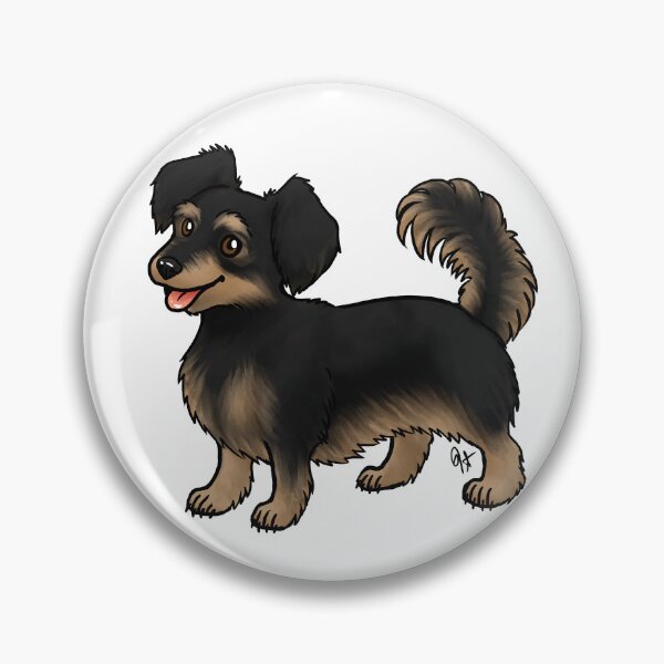 Item preview, Dog - Chiweenie - Black and Tan Long Hair designed and sold by Jennifer Stolzer.