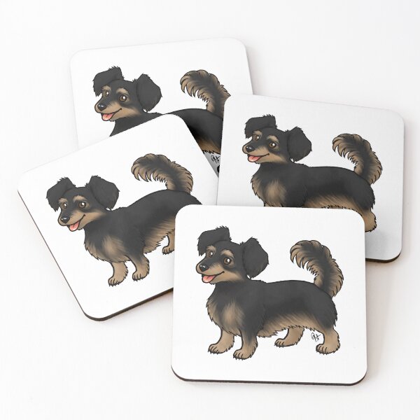 Item preview, Dog - Chiweenie - Black and Tan Long Hair designed and sold by Jennifer Stolzer.