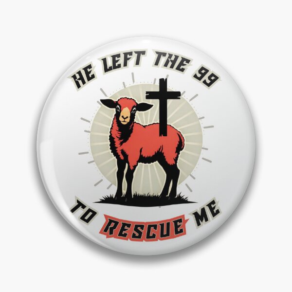 Item preview, Jesus: HE LEFT THE 99 TO RESCUE ME - VERSION#2 designed and sold by Holy Coast Threads (Formerly ChristianFlower).