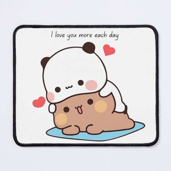 Item preview, Te amo más cada día Bubu Dudu Sugar Mochi Milk Peach Couple 2025 designed and sold by BrightStreets.