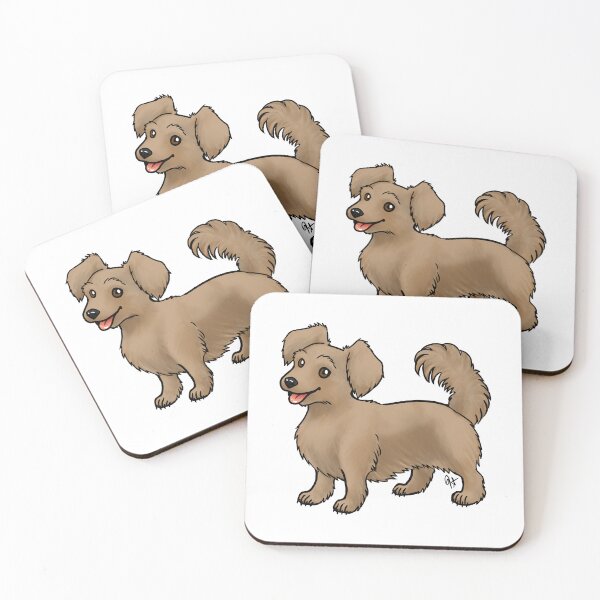 Item preview, Dog - Chiweenie - Brown Long Hair designed and sold by Jennifer Stolzer.
