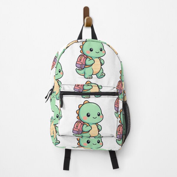 Item preview, Kawaii Dinosaur with Backpack designed and sold by Ahau Designs.