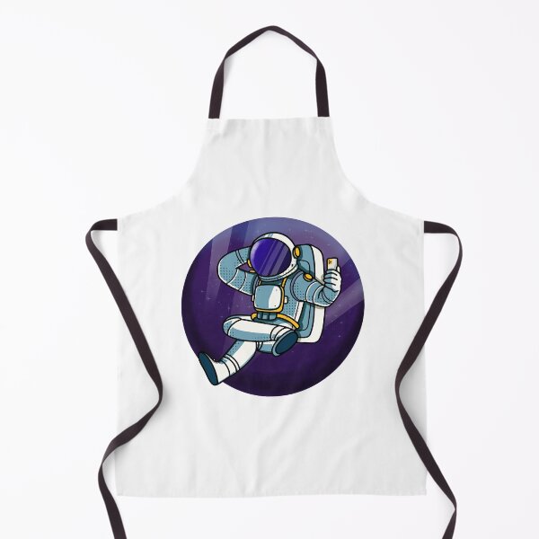 Item preview, Cartoon Astronaut Floating in Space Taking Selfie With Smartphone designed and sold by ELF11design.