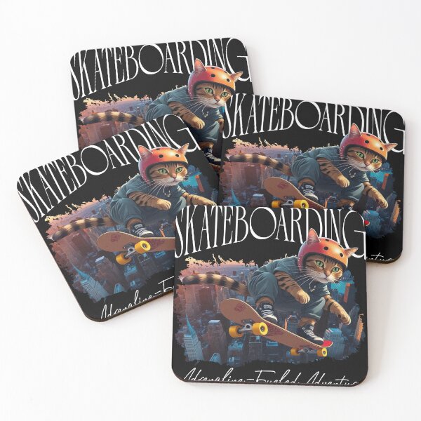Item preview, Skateboarding Cat designed and sold by Edchua16.