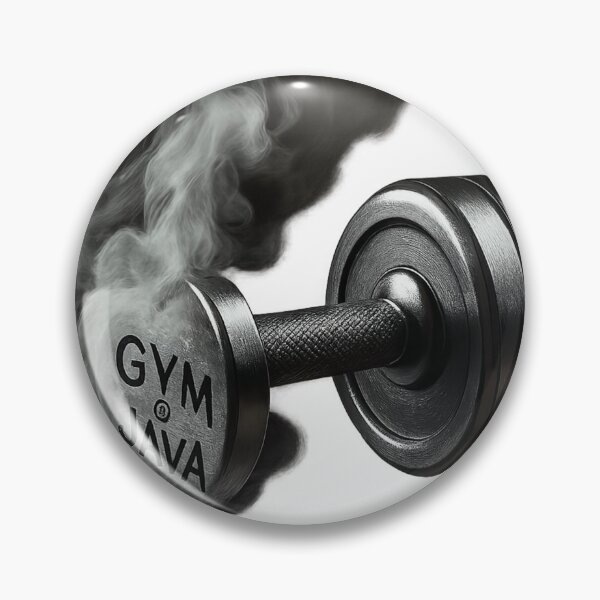 Item preview, Gym & Java – Minimal Fitness + Coffee Badge Tee/Hoodie designed and sold by TONSNAP.