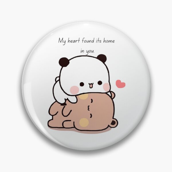 Item preview, My heart found its home in you. Happy Birthday Cute DuDu Bear and BuBu Panda Are Celebrating 2025 designed and sold by BrightStreets.