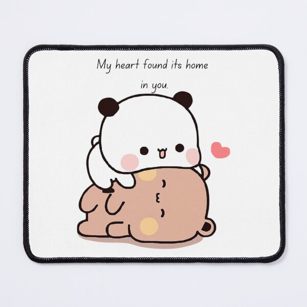 Item preview, My heart found its home in you. Happy Birthday Cute DuDu Bear and BuBu Panda Are Celebrating 2025 designed and sold by BrightStreets.
