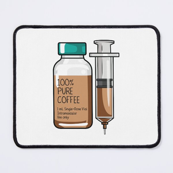Item preview, Inyección de café 100% puro para estudiantes de medicina y enfermería, enfermeras, médicos y trabajadores de la salud amantes del café. designed and sold by spacedowl.