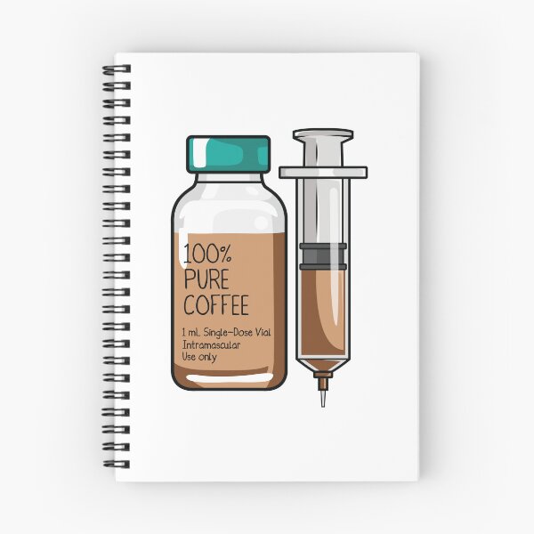 Item preview, 100% Pure Coffee Injection for medical and nursing students, nurses, doctors, and health workers who are coffee lovers designed and sold by spacedowl.