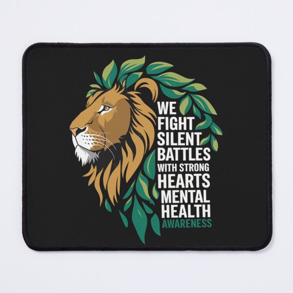 Item preview, Strong Hearts Fight Silent Battles - Mental Health Awareness designed and sold by ConceptualVibes.