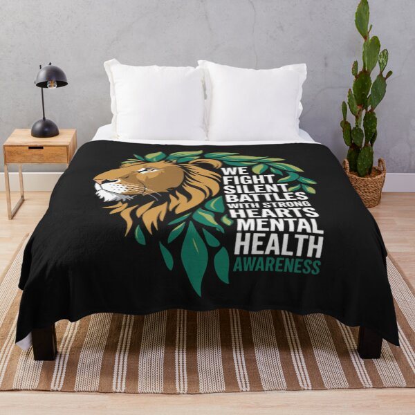 Item preview, Strong Hearts Fight Silent Battles - Mental Health Awareness designed and sold by ConceptualVibes.