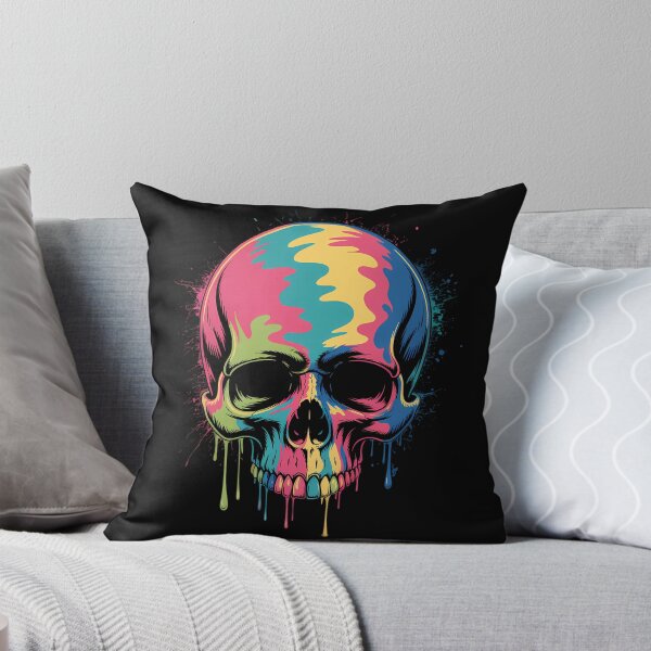 Item preview, Colorful Melting Skull Halloween designed and sold by brynatshop.