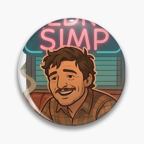 Item preview, Certified Pedro Simp – Funny Pedro Pascal Fan Sticker designed and sold by MAVNALE.