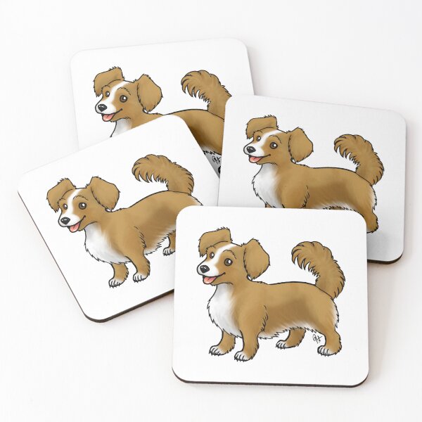 Item preview, Dog - Chiweenie - Red and White Long Hair designed and sold by Jennifer Stolzer.