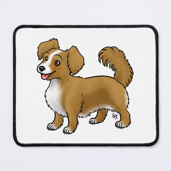 Item preview, Dog - Chiweenie - Red and White Long Hair designed and sold by Jennifer Stolzer.